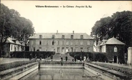 Ak Villers Bretonneux Somme, Schloss