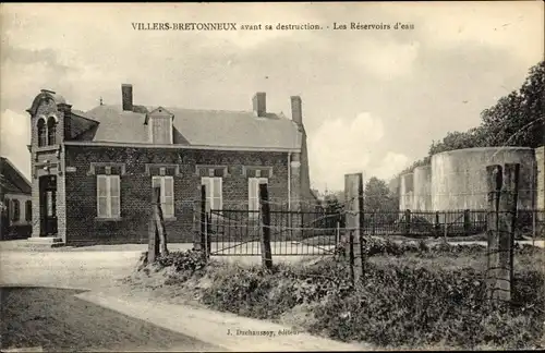 Ak Villers Bretonneux Somme, Wasserreservoirs