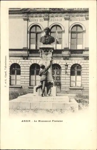 Ak Anzin Nord, Das Fontaine-Denkmal