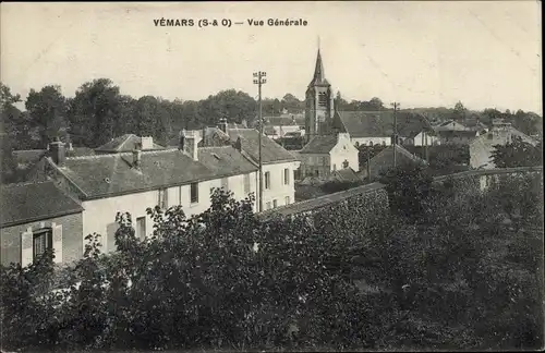 Ak Vémars Val d´Oise, Teilansicht mit Kirche