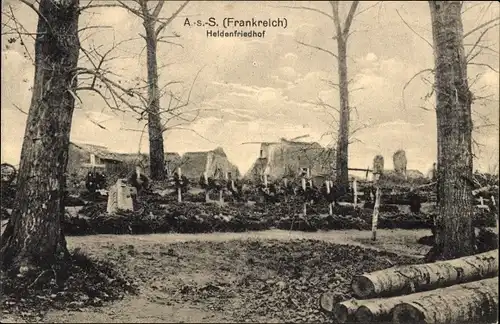 Ak Frankreich, Heldenfriedhof