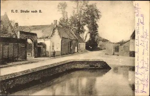 Ak Frankreich, N. V. Straße nach B.