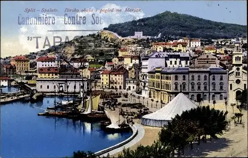 Ak Split Spalato Kroatien, Teilansicht der Stadt