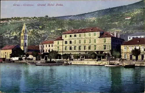 Ak Gruž Gravosa Dubrovnik Kroatien, Grand Hotel Petka