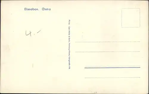 Ak Cintra Sintra Portugal, Gesamtansicht
