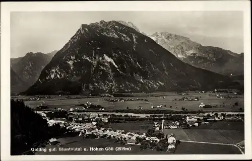 Ak Golling an der Salzach Salzburg, Gesamtansicht, Hoher Göll