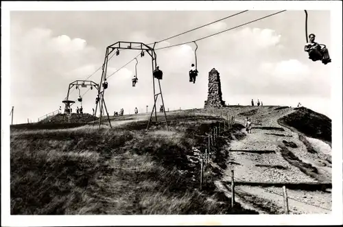 Ak Feldberg im Schwarzwald, Sessellift, Bismarckturm