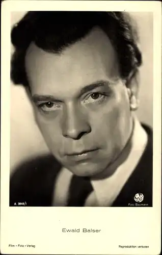 Ak Schauspieler Ewald Balser, Portrait