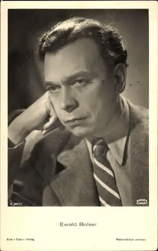 Ak Schauspieler Ewald Balser, Portrait