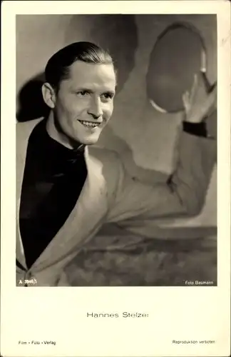 Ak Schauspieler Hannes Stelzer, Portrait, Film Foto Verlag A 3946/1