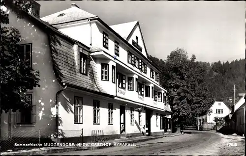 Ak Muggendorf Niederösterreich, Gasthof Myrafall