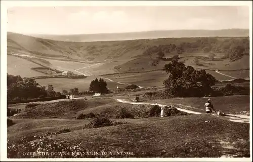 Ak Ventnor Isle of Wight England, Over the Downs Shanklin