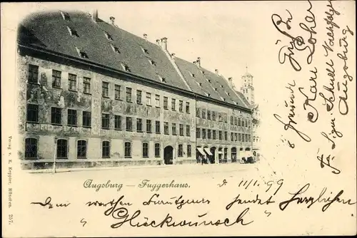 Ak Augsburg in Schwaben, Fuggerhaus