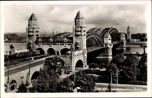 Ak Köln am Rhein, Hohenzollern-Brücke