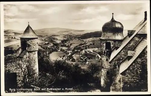 Ak Thallichtenberg in der Pfalz, Burg Lichtenberg, Ruthweiler, Kusel