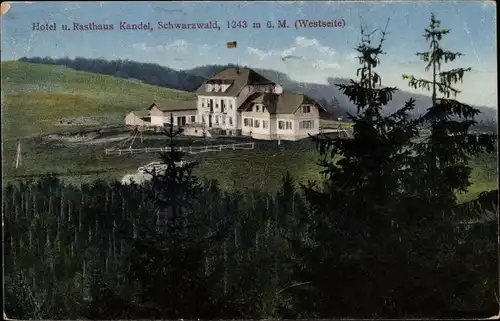 Ak Waldkich im Schwarzwald, Kandel, Hotel und Rasthaus Kandel