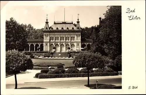 Ak Bad Elster im Vogtland, Kurhaus, Außenansicht