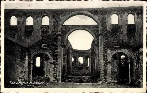 Ak Bad Hersfeld Hessen, Stiftsruine, ehemaliges Benediktinerkloster