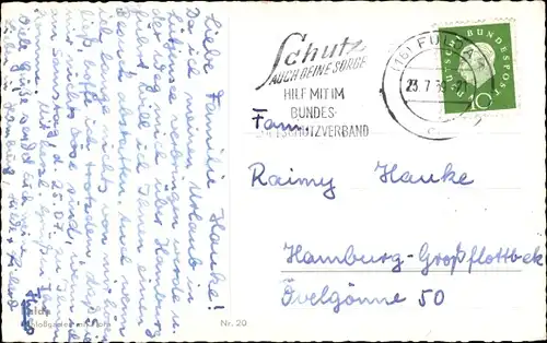 Ak Fulda in Hessen, Schlossgarten, Flora, Denkmal