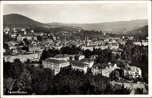 Ak Baden Baden am Schwarzwald, Totalansicht