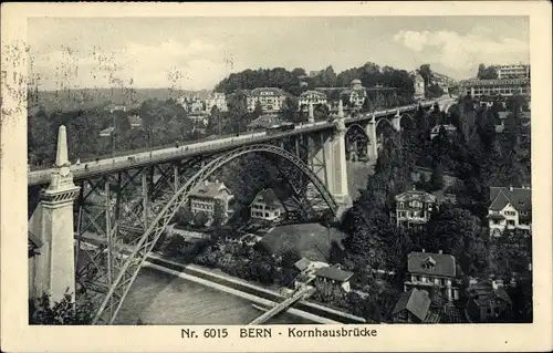 Ak Bern Stadt Schweiz, Kornhausbrücke