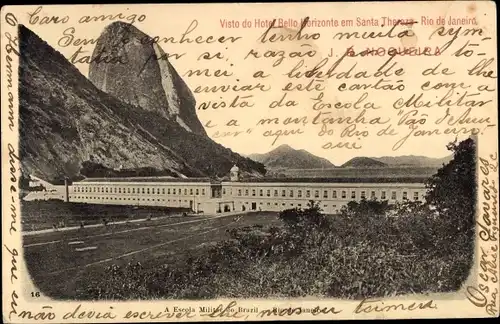 Ak Rio de Janeiro Brasilien, Escola Militar da Praia Vermelha