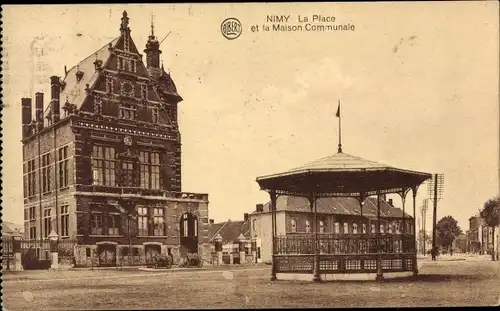 Ak Nimy Hennegau Wallonien, La Place et la Maison Communale