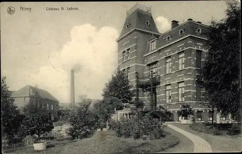 Ak Nimy Hennegau Wallonien, Chateau B. Lebrun
