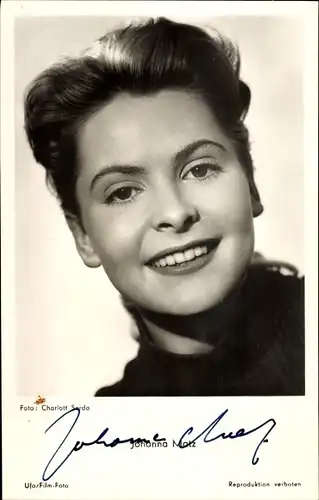 Ak Schauspielerin Johanna Matz, Portrait, Autogramm