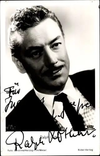 Ak Schauspieler Ralph Lothar, Portrait, Autogramm, Schwarzwaldmelodie
