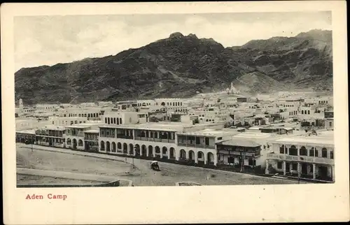 Ak Aden Jemen, Camp, Stadtansicht