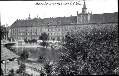 Foto Ak Breslau in Schlesien, Universität