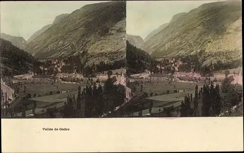 Stereo Ak Gavarnie Hautes Pyrénées, Gesamtansicht