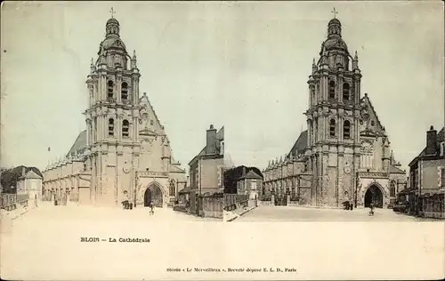 Stereo Ak Blois Loir-et-Cher, La Cathedrale