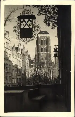 Foto Ak Gdańsk Danzig, St. Marien, Jopengasse