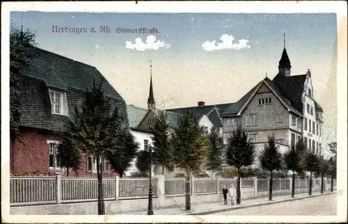 Ak Uerdingen Krefeld am Niederrhein, Bismarckstraße