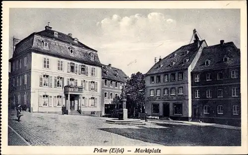 Ak Prüm in der Eifel, Marktplatz