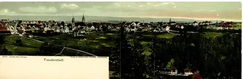 Klapp Ak Freudenstadt im Schwarzwald, Panorama