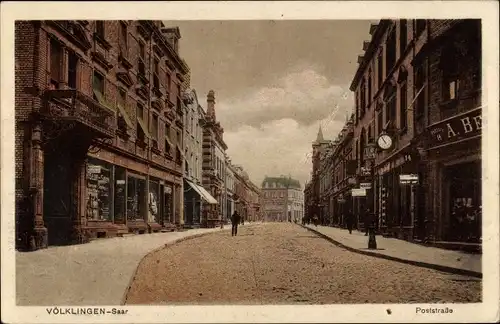 Ak Völklingen im Saarland, Poststraße