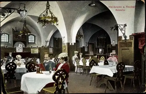 Ak Heilbronn am Neckar, Ratskeller