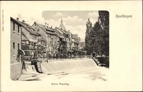Ak Reutlingen in Württemberg, Klein Venedig