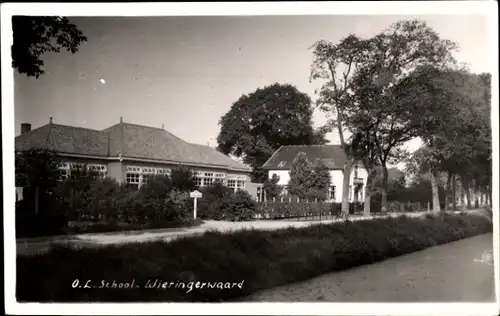 Ak Wieringerwaard Nordholland Niederlande, OL-Schule