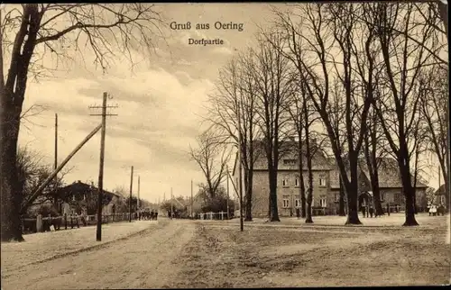 Ak Oering in Schleswig Holstein, Dorfpartie