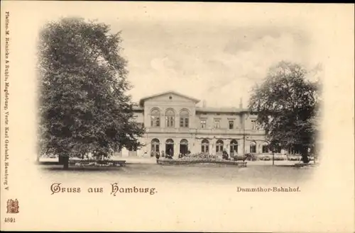 Ak Hamburg Eimsbüttel Rotherbaum, Dammtorbahnhof