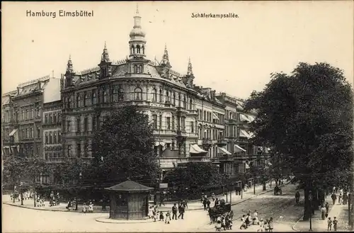 Ak Hamburg Eimsbüttel, Schäferkampsallee, Kleiner Schäferkamp