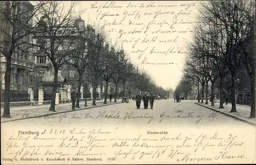 Ak Hamburg Eimsbüttel Harvestehude, Klosterallee