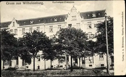 Ak Hamburg Wilhelmsburg, Harburger Chaussee