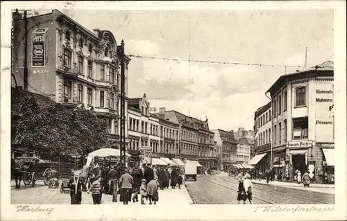 Ak Hamburg Harburg, Wilstorferstraße, Geschäfte, Reklame Persil