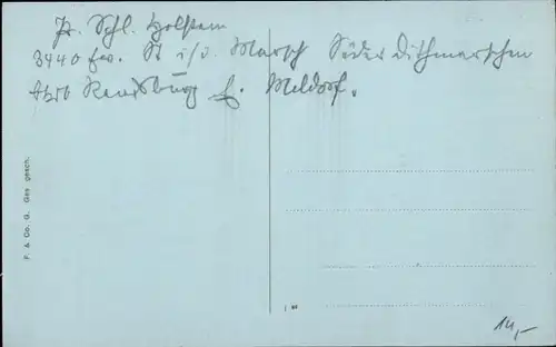 Ak Marne in Holstein Dithmarschen, Hauptpastorat