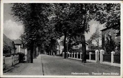 Ak Hademarschen in Holstein, Theodor Storm Straße